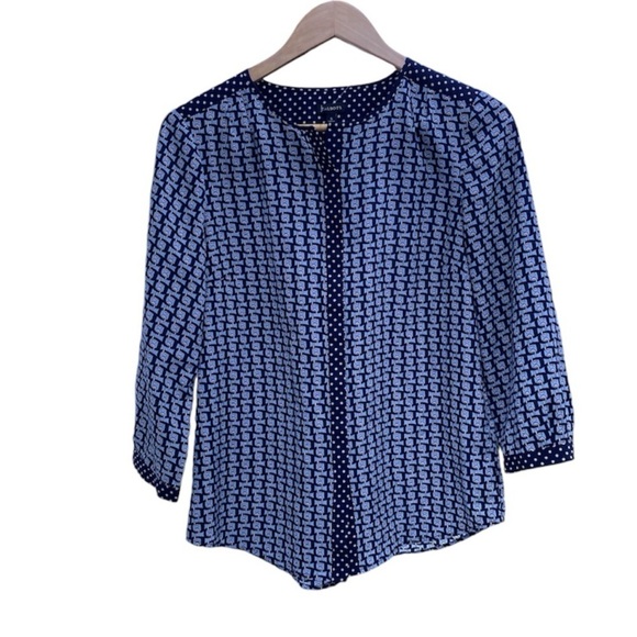 NWOT, Talbots 3/4 Sleeve Buttoned Blouse, Size Small - Picture 1 of 6